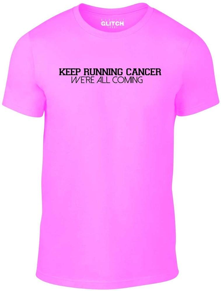 

Продолжай бежать Мужская футболка «Рак» Забег жизни Благотворительный бегун Лондонский марафон 4XL