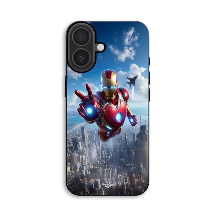 Hülle Für iPhone 18 Iron Man Maniacase Angriff schwarz