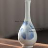 Ceramic Hand-painted Small Flower Vase Flower Planter Mini Bottle Mouth Vase Home Decoration Desktop Decoration Chinese Style