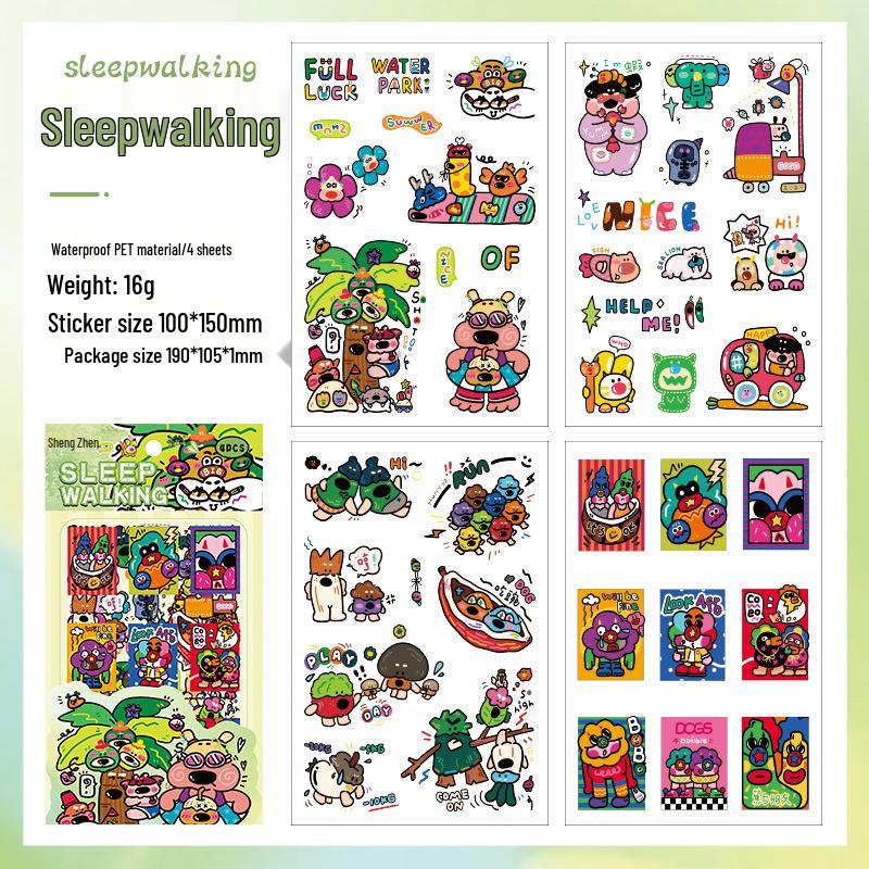 

Мультяшные наклейки «Фантастический мир» для журналов - Милый набор детских наклеек с вырубкой