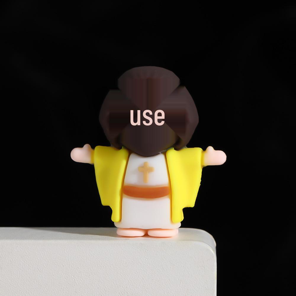 Creative Easter Ornaments: Painted Egg & Cartoon Rabbit Plush Toys for Home Decor & Gifts