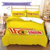1. FC Union Berlin Pattern Bedding Set Quilt Cover Pillowcase Home Decor Gift (1 * Duvet Cover + 2 * Pillowcase, Without Core)