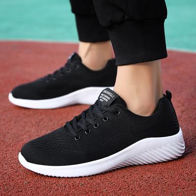 Autumn and Winter Running Shoes Men's Casual Flying Woven Shoes Men's Fashion Shoes Mesh Sneakers Men