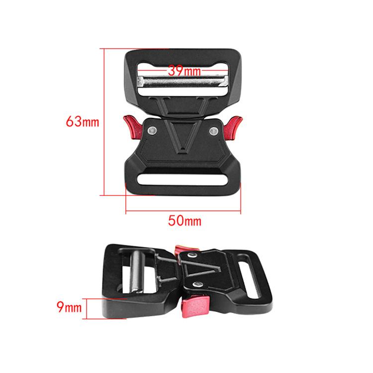 Factory Custom Clothing Accessories Metal Adjustment Buckle Fashion Quick Belt Release Buckle Tactical Alloy Belt Buckle