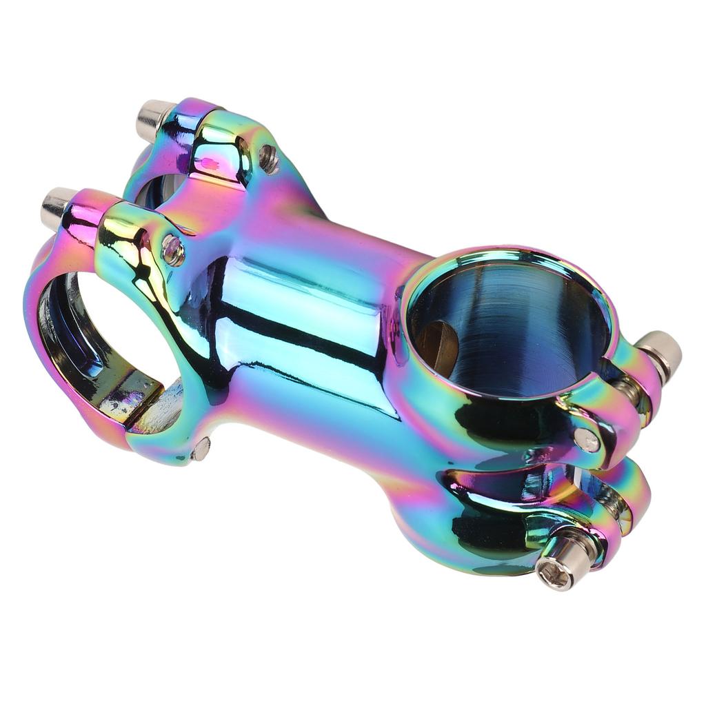 Lenker Vorbau Aluminiumlegierung CNC Dazzle Farbe Verstellbar Plus Oder Minus 7 Grad Fahrradvorbau für Mountain Road Bike