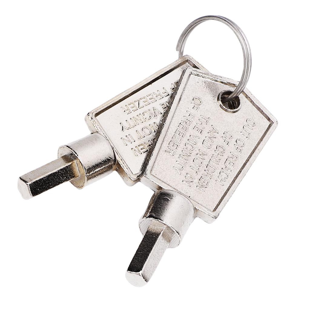 2 BUC Chei Congelator Aliaj de Aluminiu Portabil Pentagonal Cheie Ușă de Sticlă Cabinet Frigider