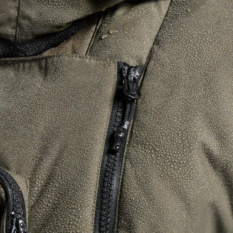 Reebok Pánská ležérní outdoorová sportovní teplá péřová bunda s kapucí Vojenská zelená GR8944