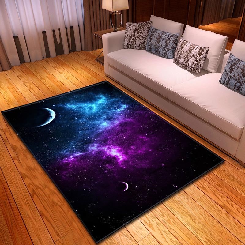Simple And Mysterious Starry Sky Living Room Carpet Bedroom Dining Room Floor Mat Pattern Size