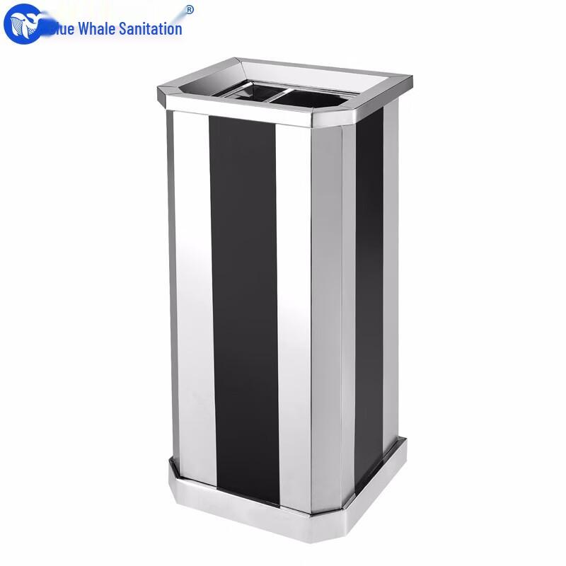 Stainless Steel Hotel Lobby Waste Bin with Ashtray