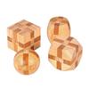 Brain exercise IQ test 3D wooden puzzle toy set 12 mind teaser puzzles adults children gift