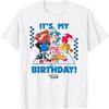 Camiseta Aniversário Sonic O Ouriço É Meu Aniversário Foto em Grupo