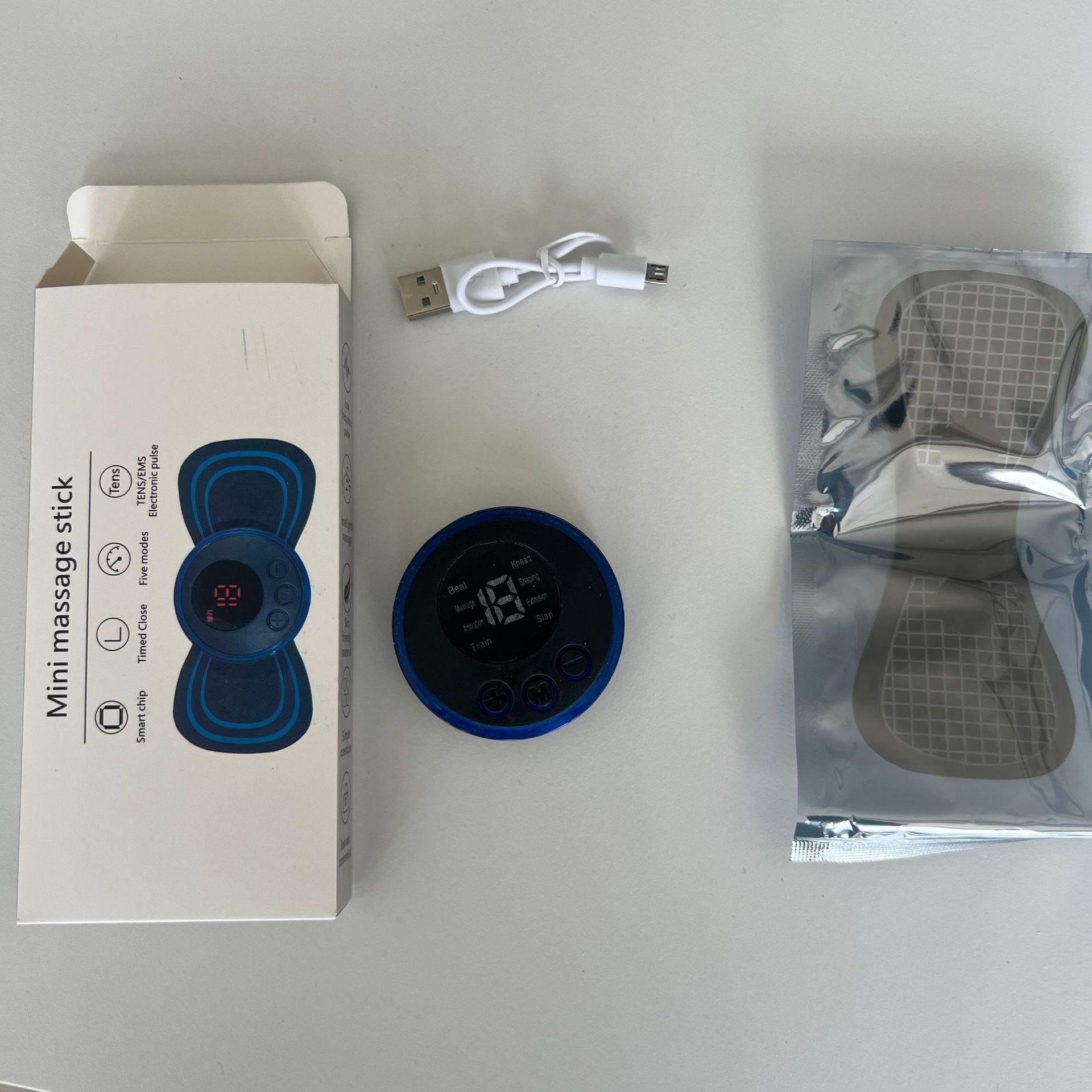 

8 режимов, 19 передач, электрический импульсный массажер для шеи, инструмент для облегчения боли в мышцах спины, плеч, ног, тела, мини-массаж, расслабляющая подушка Without remote control