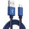 Spot USB Denim Charging Cable for Apple & Type-C Phones, Available In 1/2/3 Meters.