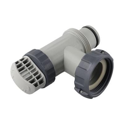 Pool Plunger Valve with Type B Hose Adapter for Intex Compatibility with Shut Off Valve for Water Flow Control