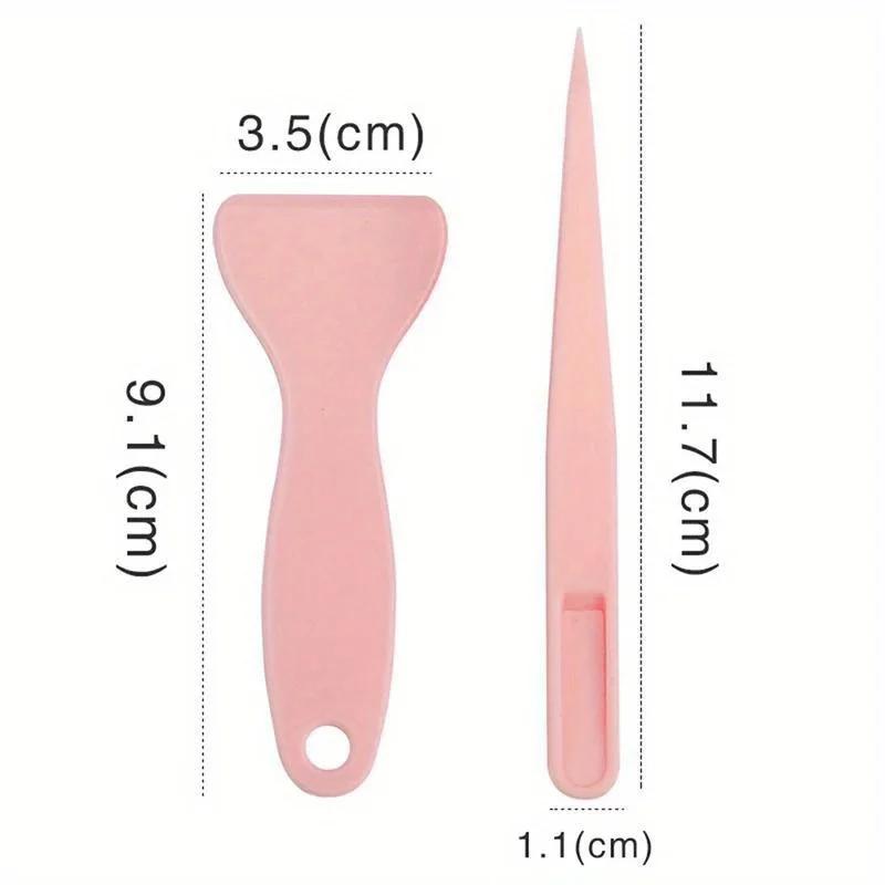 Two-piece set of scrapbook stickers plastic tweezers scraper multi-tool Stationery DIY magazine album school supplies