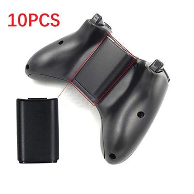 New 10PCS Black Plastic AA Battery Back Cover Shell For Xbox 360 Wireless Controller