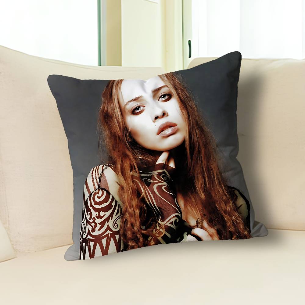 Singer F-Fiona A-Apple Anime Celebrity Merchandise All-Match Printed Pillow Case Sofa Car Office Room Decoration Protector