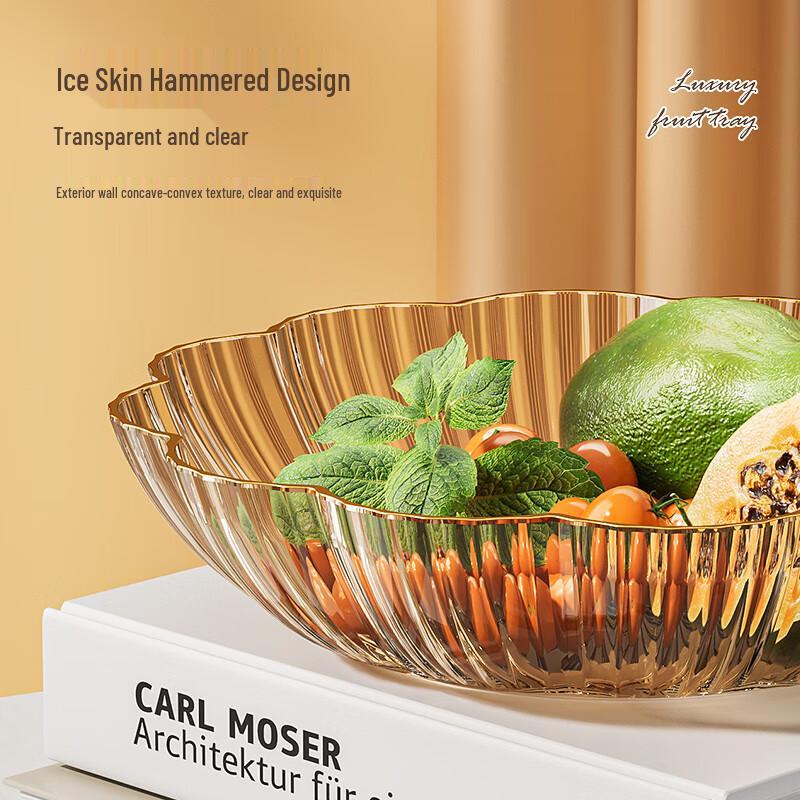 Light Luxury Minimalist Plastic Fruit & Snack Plate