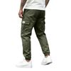 Men's Slim Fit Cargo Jogger Pants with Drawstring Elastic Waistband, Color Multi-Pocket Casual Trousers