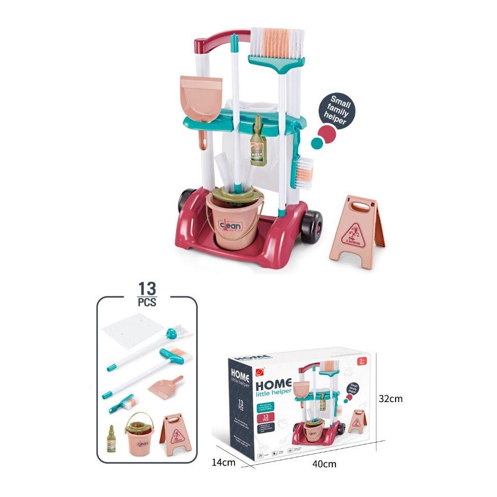 5/8/18/23Pcs Multicolor Cleaning Toy Set Plastic Electric Vacuum Pretend House Play Cleaning Tool Dustpan Set