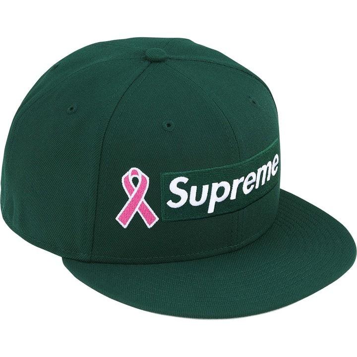 Supreme Breast Cancer Awareness Box Logo New Era Dark Green 7 3/8