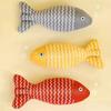 Cat Fish Toy Interactive Simulation Fish Cat Mint Fidget Toys burlap fish cat Grinding Teeth and Claws Self Hi Pet Soothing Toys