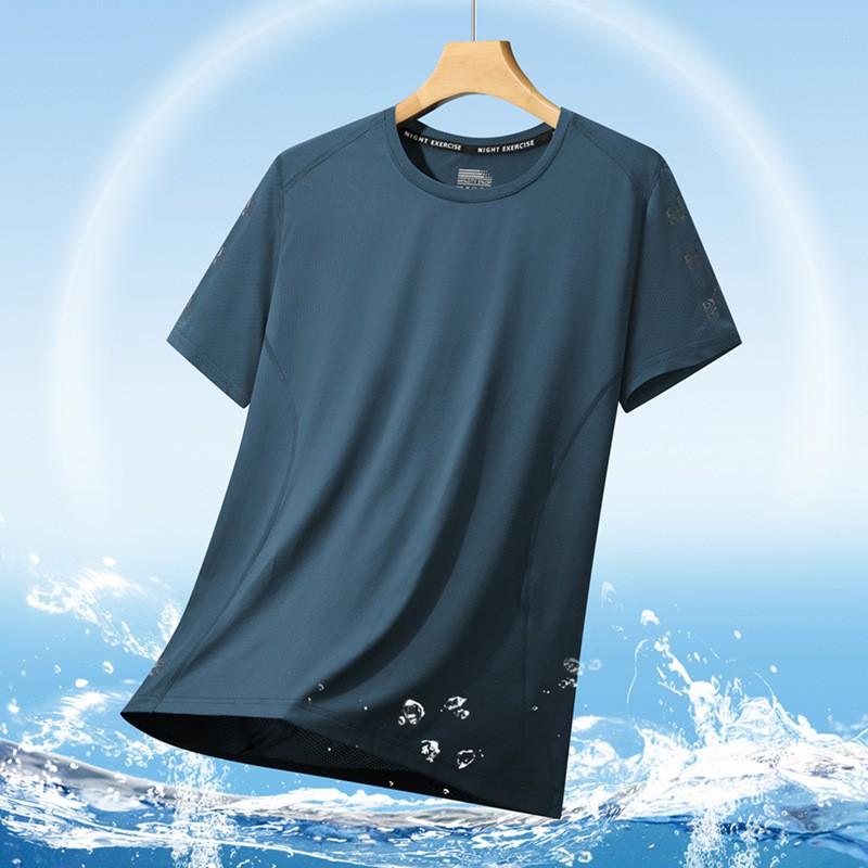 Mens Quick-Dry Sport Set Short Sleeve T-Shirt Shorts Lightweight Breathable Activewear Running Gym Casual Wear