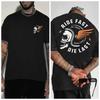 Mens Motorcycle Tshirt Ride Fast Die Last Skull Punk Motorcycle Tshirt Outdoor Sports Travel And Daily Wear Tshirt
