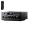 Moukey Amplifier Home Bluetooth Through Stereo Fully Functional Remote 2 Microphone 300W Peak MAMP3 Audio, 5.3 2.0 Receiver, Control, FM, RCA, USB,