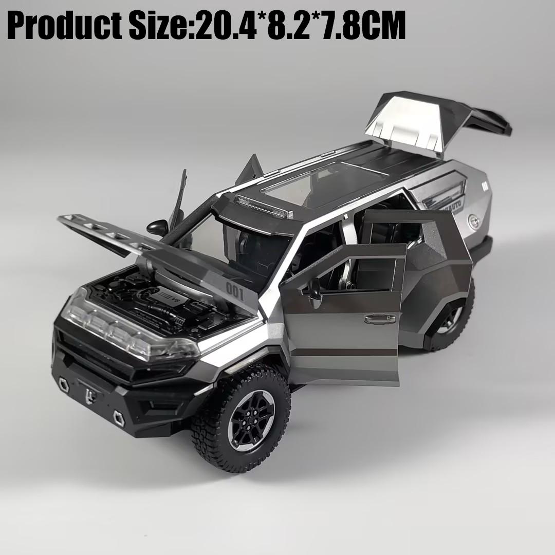 

1:24 Rezvani Vengeance Armored Vehicle Alloy Metal Diecast Model Car Desktop Display Decorations Birthday Home Trendy Ornaments серебряный