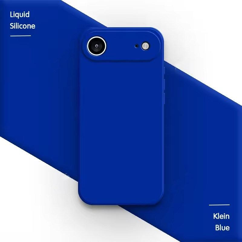 Soft Phone Case for iPhone 17 Air 16E 15 14 13 Mini 12 11 Pro Max Plus 6/7/8 X XR SE Funda Square Liquid Silicone Camera Lens Protection Back Cover