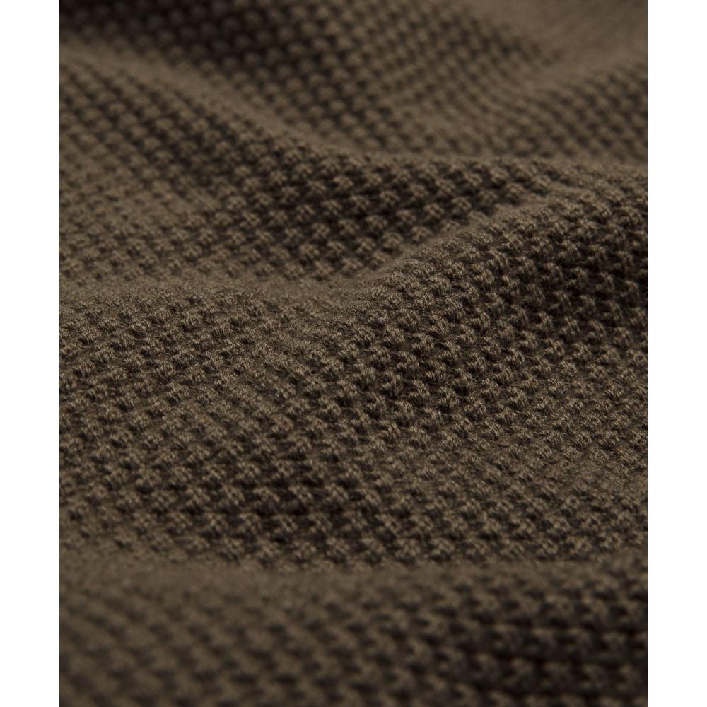 Lululemon Textured Knit Crewneck Sweater Olive Brown