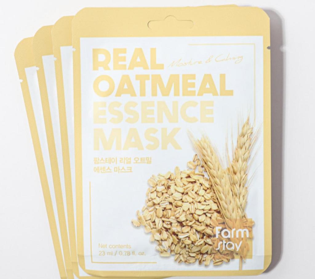 Farmstay Real Oatmeal Essence Mask (23ml x 30ea) - Hydrating & Nourishing