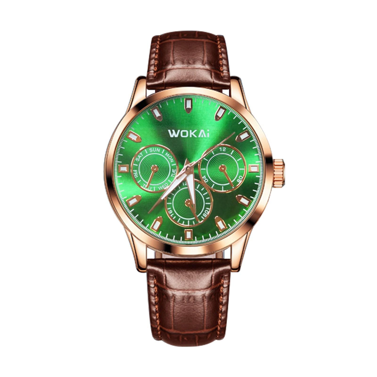 Men s Watch Quartz Skin Wristband Watch Gift One Size