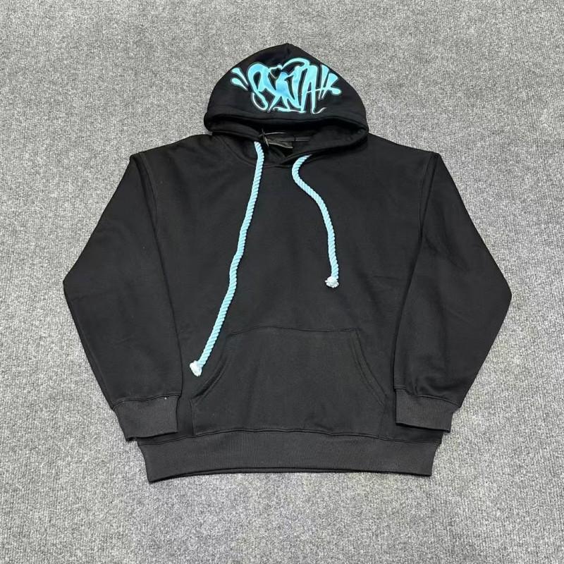 Completo da uomo Streetwear con felpa e pantaloni jogger, casual, vestibilità larga, in cotone, tuta sportiva
