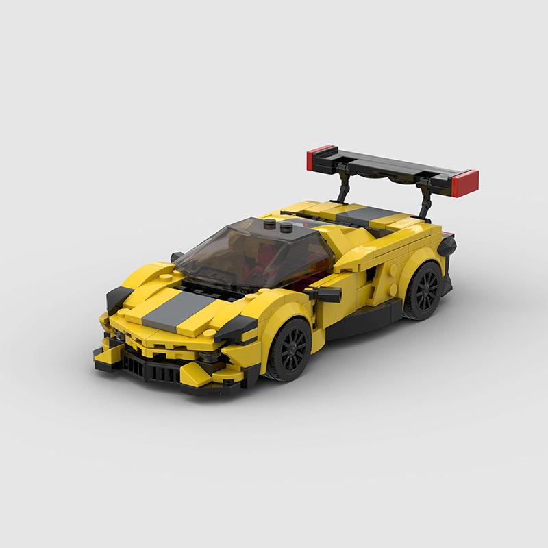 MOC Technical Car City Speed Vehicle Vetro Car Rally Building Blocks Bricks Ornament Creative Toys For Kids Adults Birthday Gift