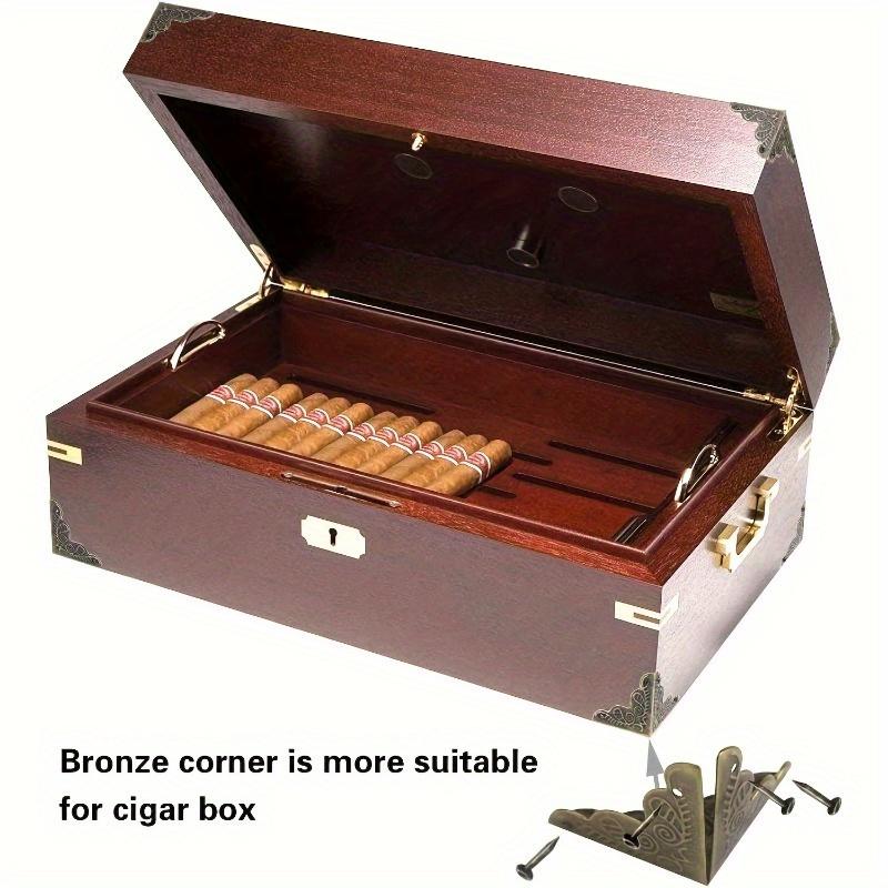 20 ks Kovové chrániče rohů v antické bronzové barvě, Bez latexu, Elegantní chrániče hran pro krabice, Nábytek, Police, Stoly - Vintage povrchová úprava