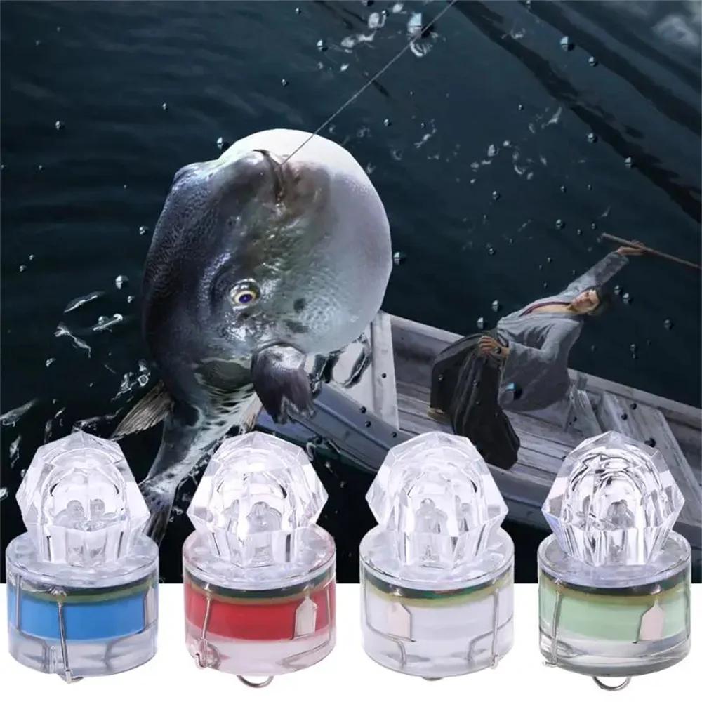 10pcs/Set Mini LED Waterproof Fishing Bait Light LED Deep Drop Underwater Lure Lighting Waterproof Fishing Bait Light Lure Squid