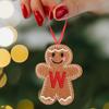 Christmas Gingerbread Man Ornaments: Festive Alphabet Hanging Decorations