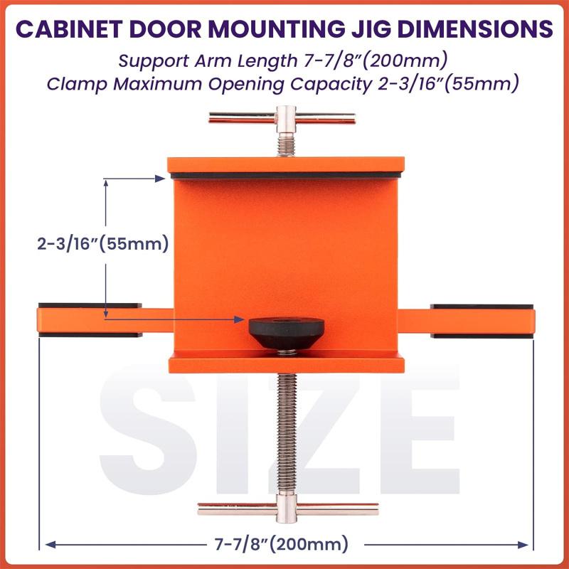 Gabarit De Montage Pour Porte D'armoire – Alliage Alu Orange, Outil De Précision