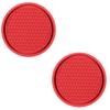 Set of 2 Thickened PVC Automotive Drink Mats Cup Holders Coasters Pads For Secure Placement Of Beverages In Moving Car