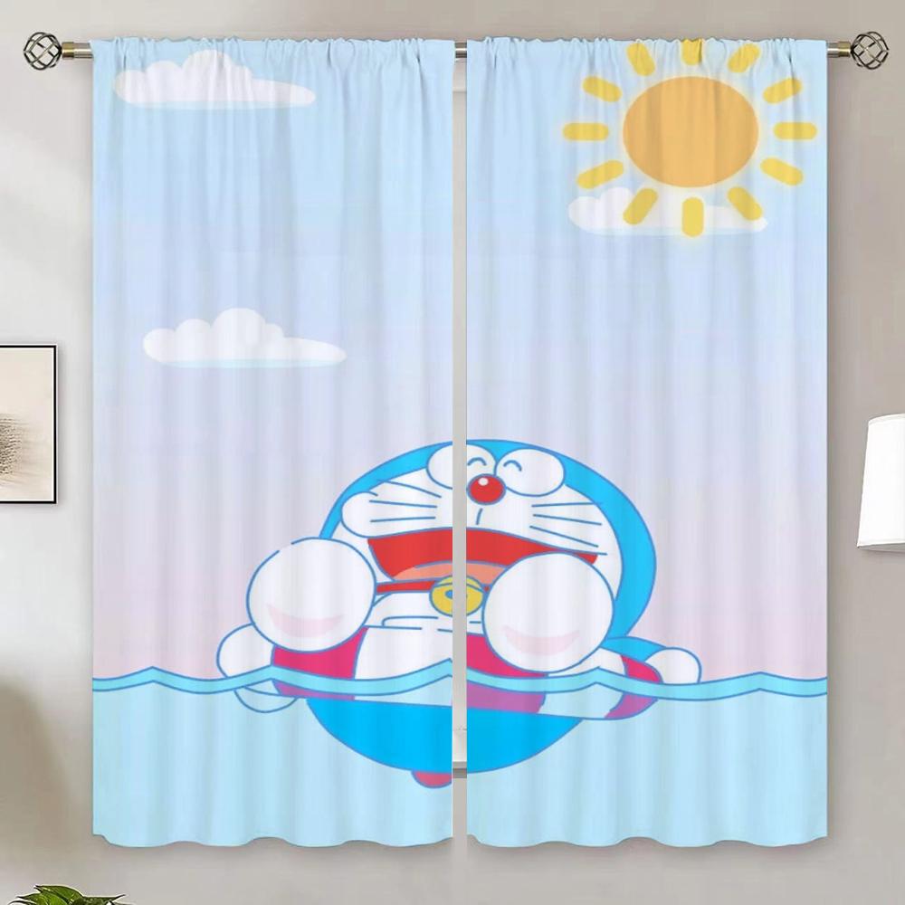 Curtain D-Doraemons Cheap Free Shipping Curtains for Bedroom Home and Decoration Curtains In the Living Room Decoration Blind