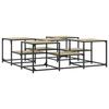 VidaXL Coffee Table Sonoma Oak 121x121x40 Cm Engineered Wood 839069