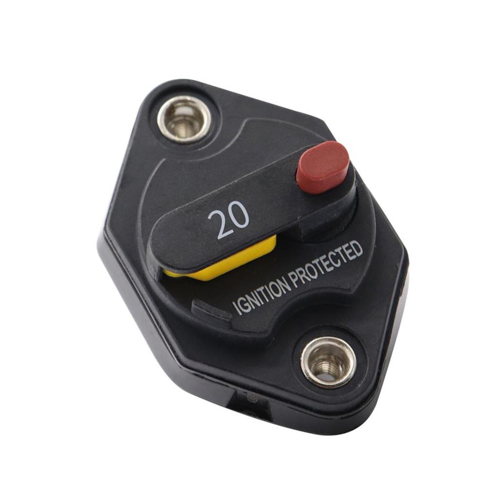 Car Audio Circuit Breaker Reset Fuse for System Protection Circuit Breaker Fuse Reset DC 12-32V Car Boat Auto Waterproof