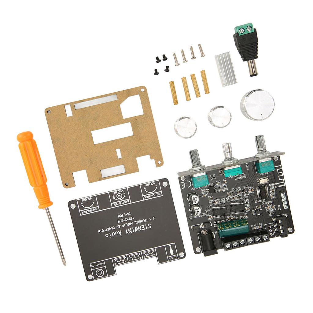 Bluetooth 5.1 Power Amplifier Module 2.1 Channel HiFi Knob Adjustment Sound Amplifier Board DC