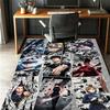 Jujutsu Kaisen Pattern Rug, Indoor/Outdoor Mat, for Picnic, Gameroom, Bedroom, Office, Living Room, Home Decor Carpet, Birthday Gift