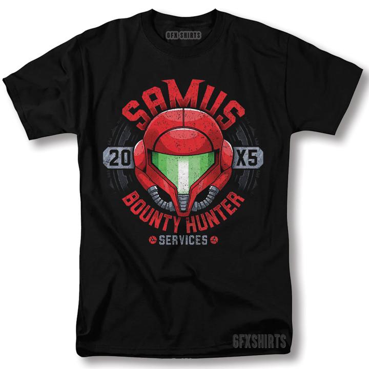 Metroid Samus Shirt NES Classic Game Nintendo Retro Graphic T-Shirt XXL