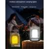 Outdoor Camping LED Flashlight Touch 3 Colors USB Rechargeable Portable LED Tent Lanterna Outdoor Portable Emergency Light Bulb
