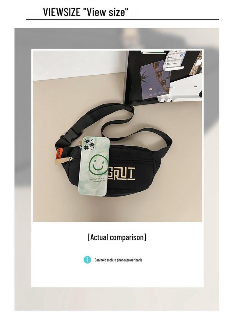 Unisex Fashion Waist Bag – Large Capacity, Lightweight, Casual Sports Shoulder/Crossbody Bag