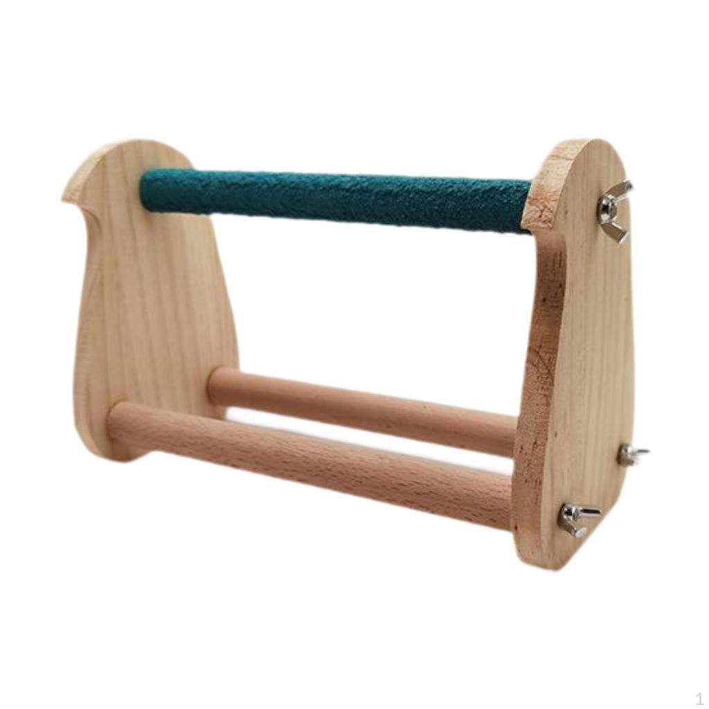 Bird Perch Stand Wood Branch Easy Setup for Cockatoos and Lovebirds